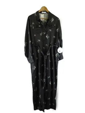 Alessandra Black Printed Jumpsuit 3XL