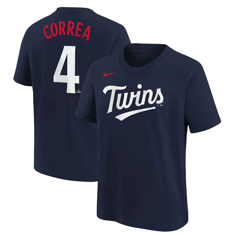 AVAILABLE IN-STORE ONLY! Carlos Correa Youth Nike Navy Minnesota Twins Player Tee