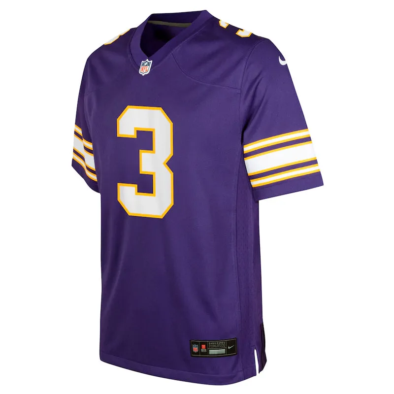 AVAILABLE IN-STORE ONLY! Jordan Addison Youth Minnesota Vikings Purple Nike Classic Game Jersey