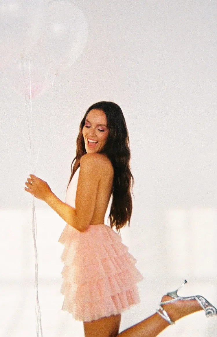 Birthday Cake Pink Mini Dress