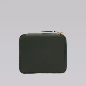 COMME DES GARCONS WALLET SA2100 COLOUR PLAIN BOTTLE GREEN