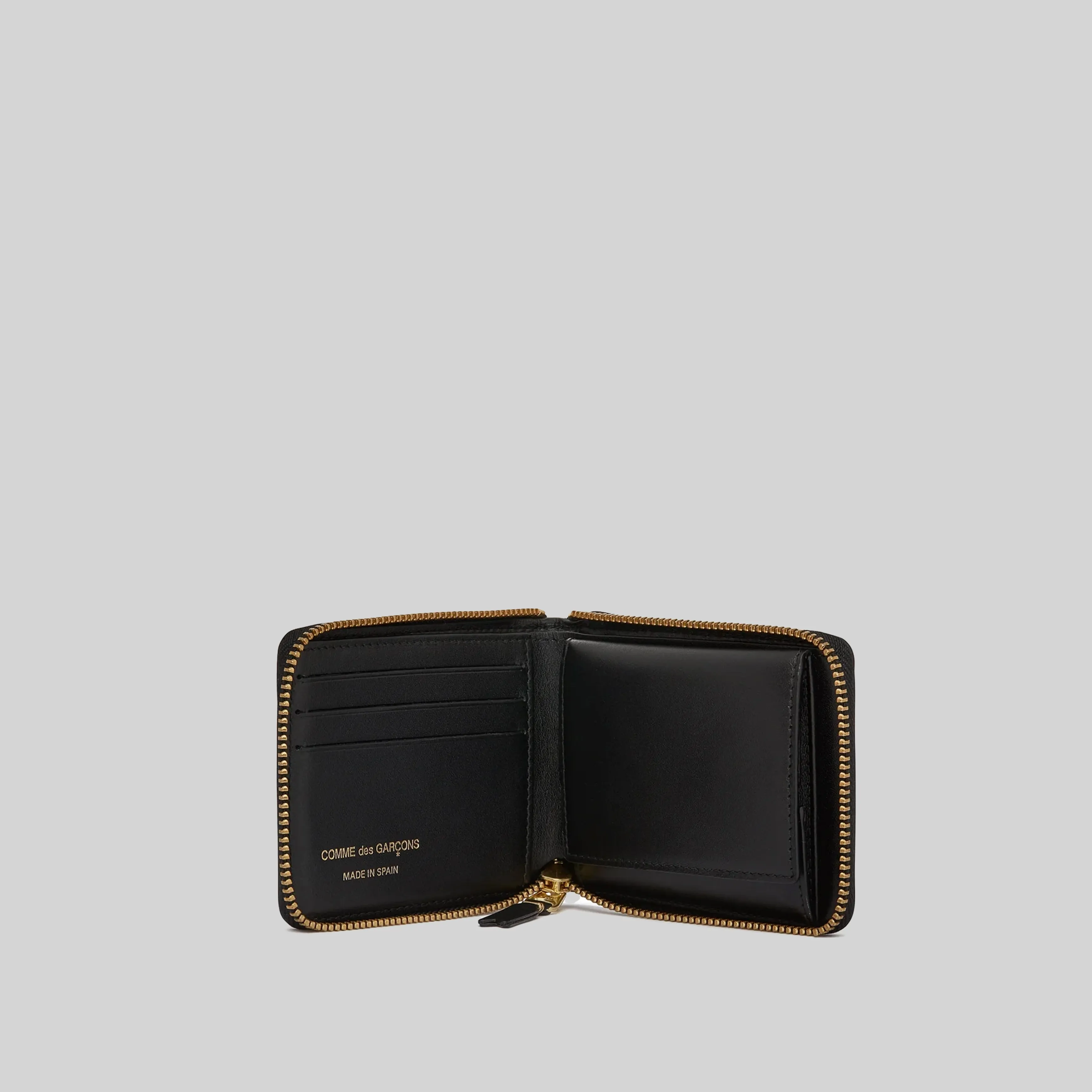 COMME DES GARCONS WALLET SA7100 CLASSIC PLAIN BLACK