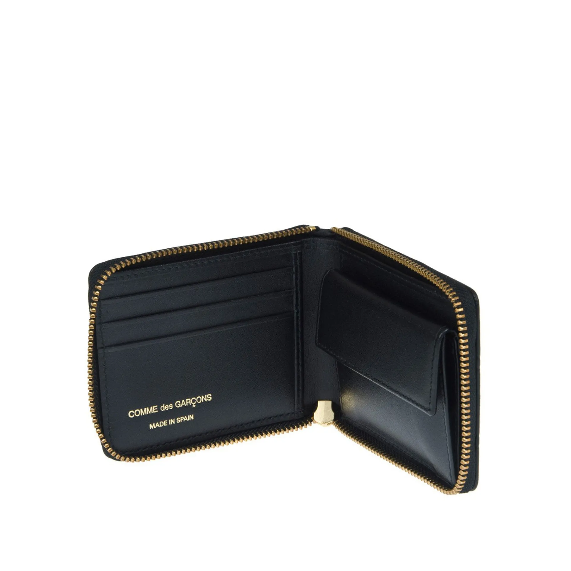 COMME DES GARCONS WALLET SA7100 CLASSIC PLAIN BLACK