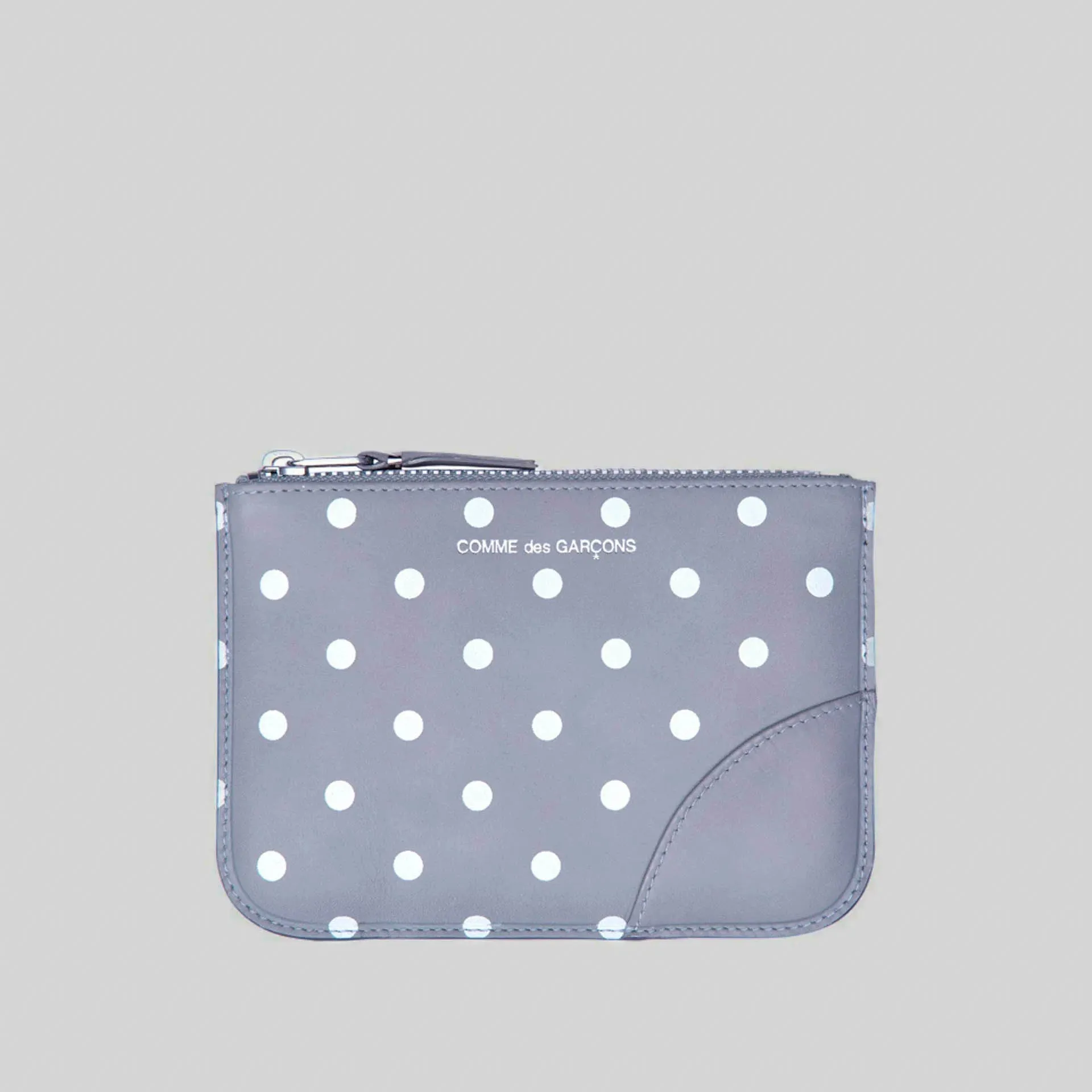 COMME DES GARCONS WALLET SA8100 POLKA DOTS GREY