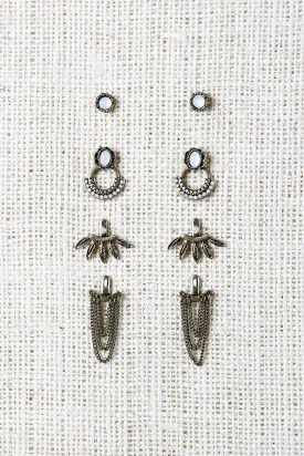 Free Bird Ear Jacket Earrings Set