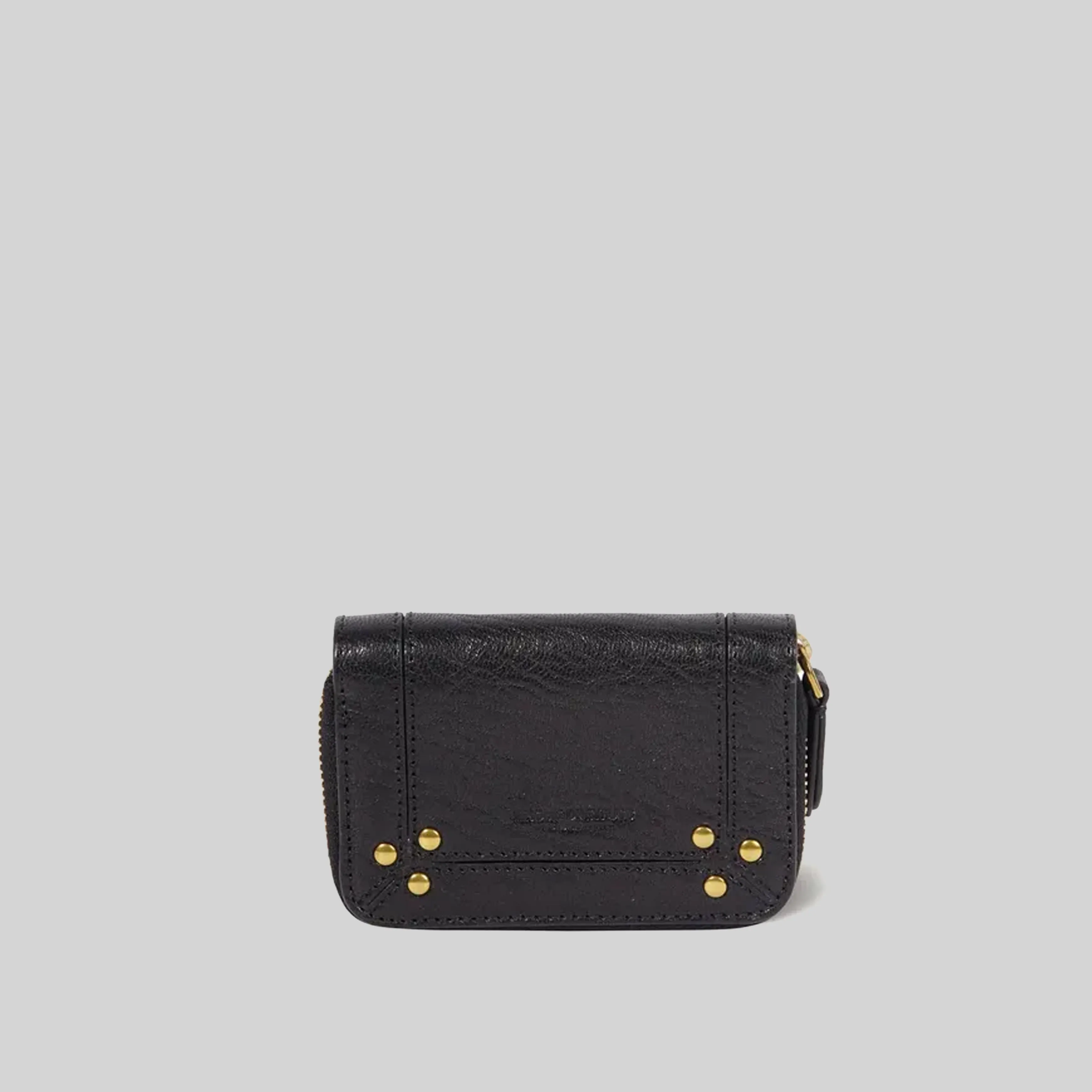 JEROME DREYFUSS WALLET HENRICH NOIR GOATSKIN NERO