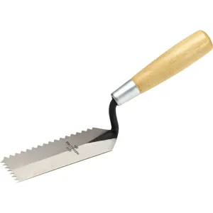 Marshalltown V Notched 3/16" Margin Trowel