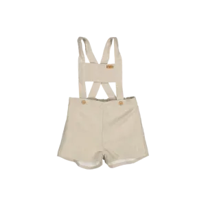 Mod.9.1 BEIGE anchor motif SHORTS with straps