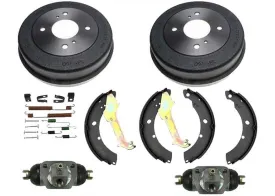 New Rear Drums Shoes Spring Kit Wheel Cylinder Fits For 99-01 Nissan Altima 6pc